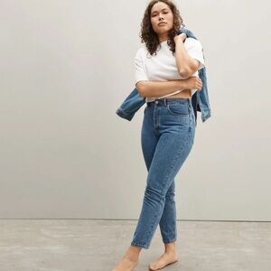 Everlane‎ The Curvy 90’s Cheeky Straight Jean Northridge Wash Blue Size 27